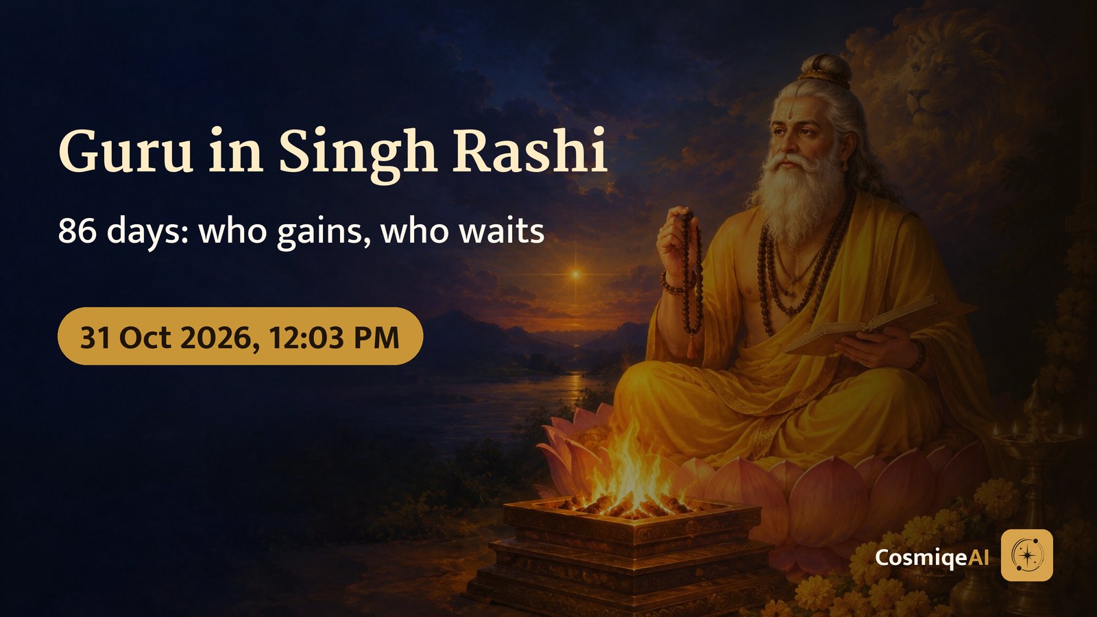Jupiter Transit 2026: Guru in Leo, Effects on Each Rashi