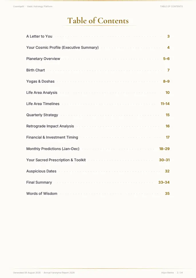 Page 2 of the sample report