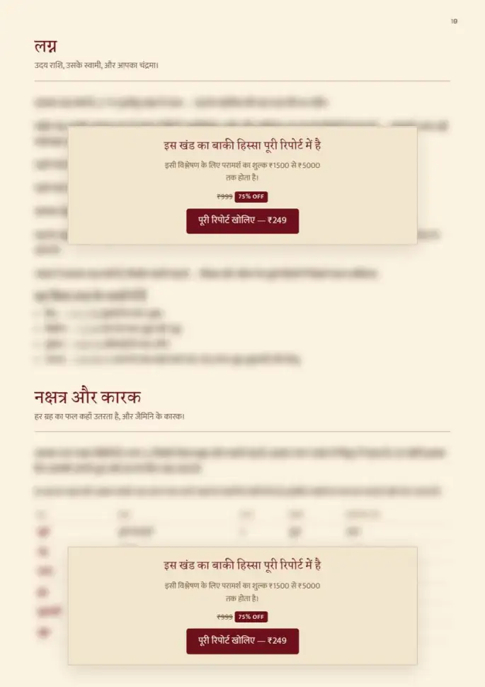 पन्ना 10, धुँधला — रिपोर्ट के साथ मिलता है