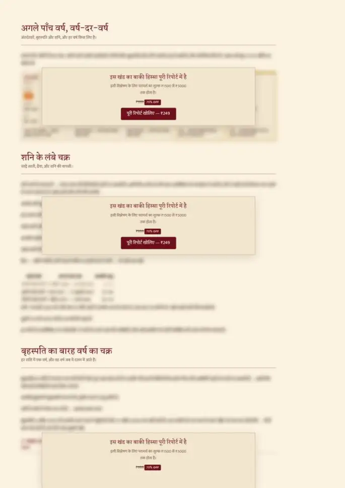 पन्ना 16, धुँधला — रिपोर्ट के साथ मिलता है