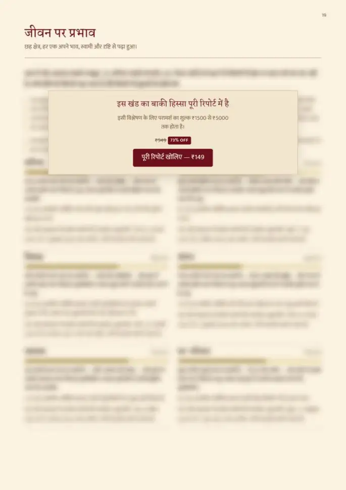 पन्ना 19, धुँधला — रिपोर्ट के साथ मिलता है