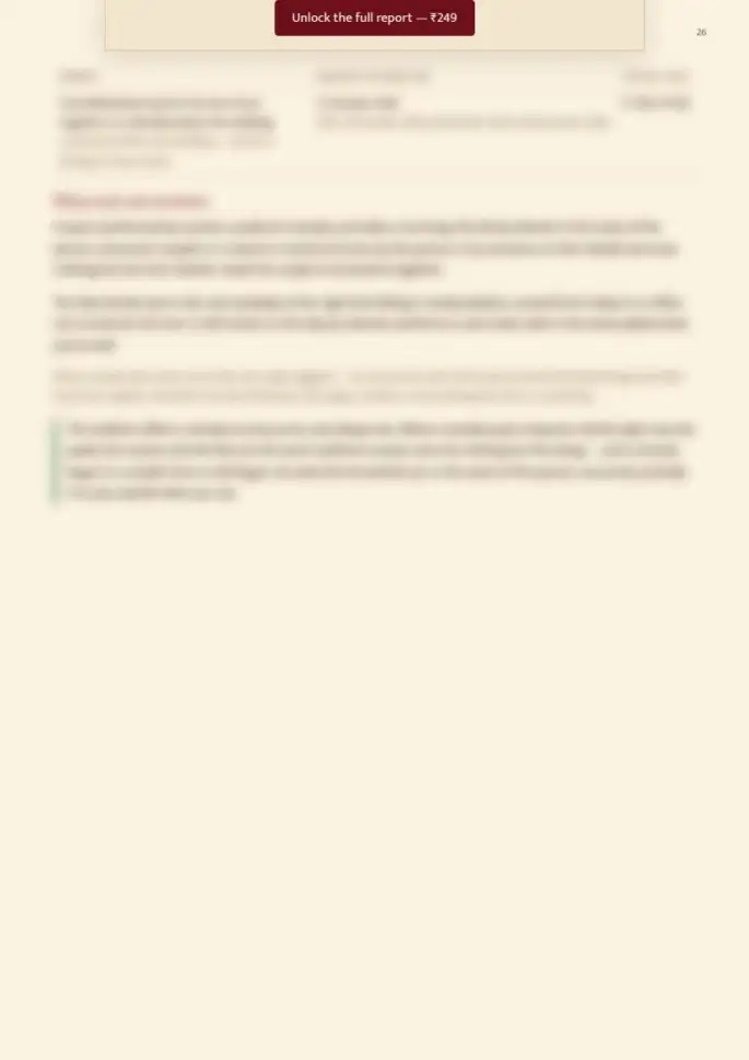 Page 26, blurred — it comes with the report