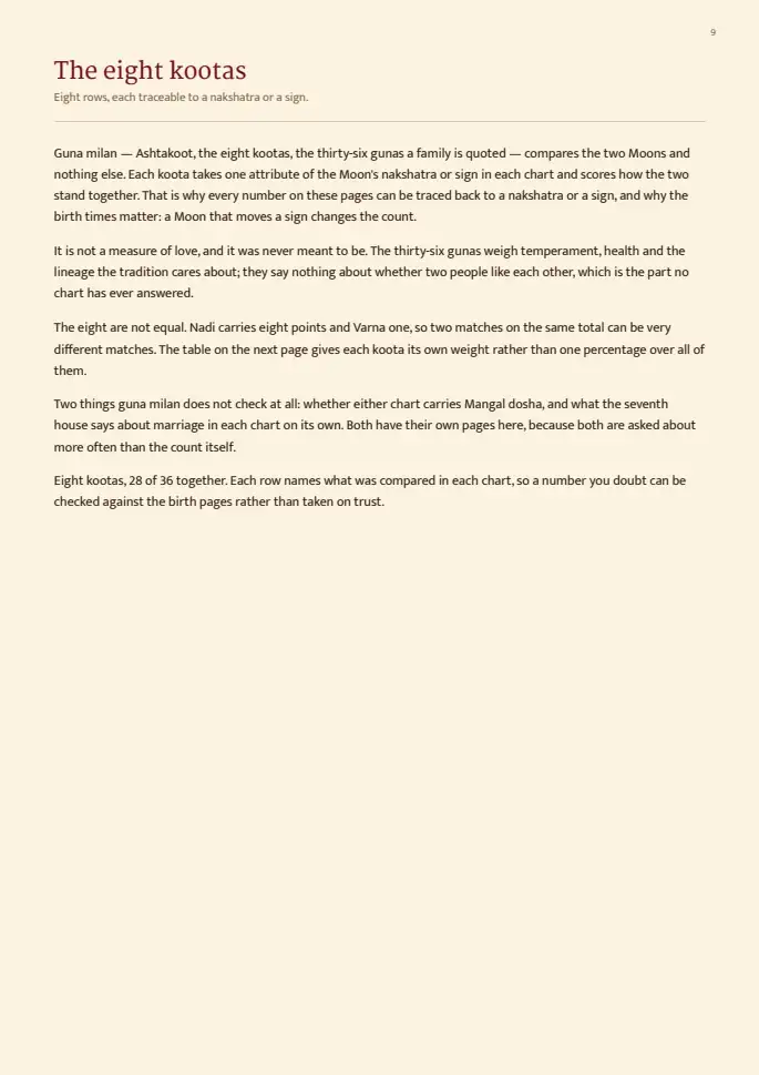 Page 9, blurred — it comes with the report