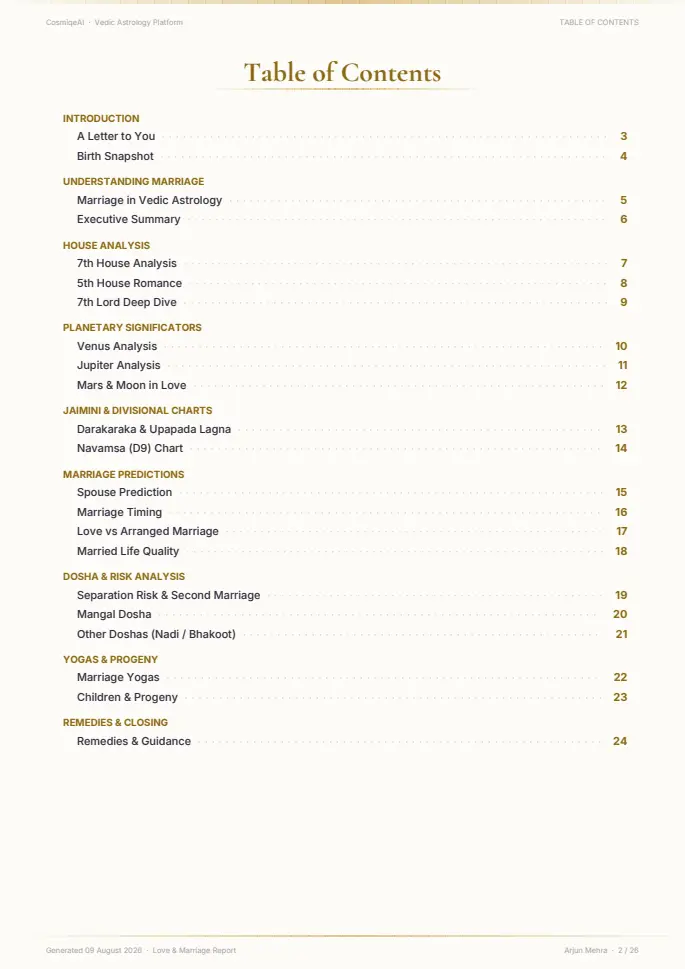 Page 2 of the sample report