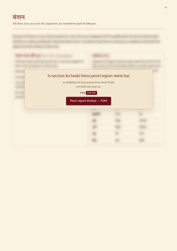 Page 24, blurred — it comes with the report