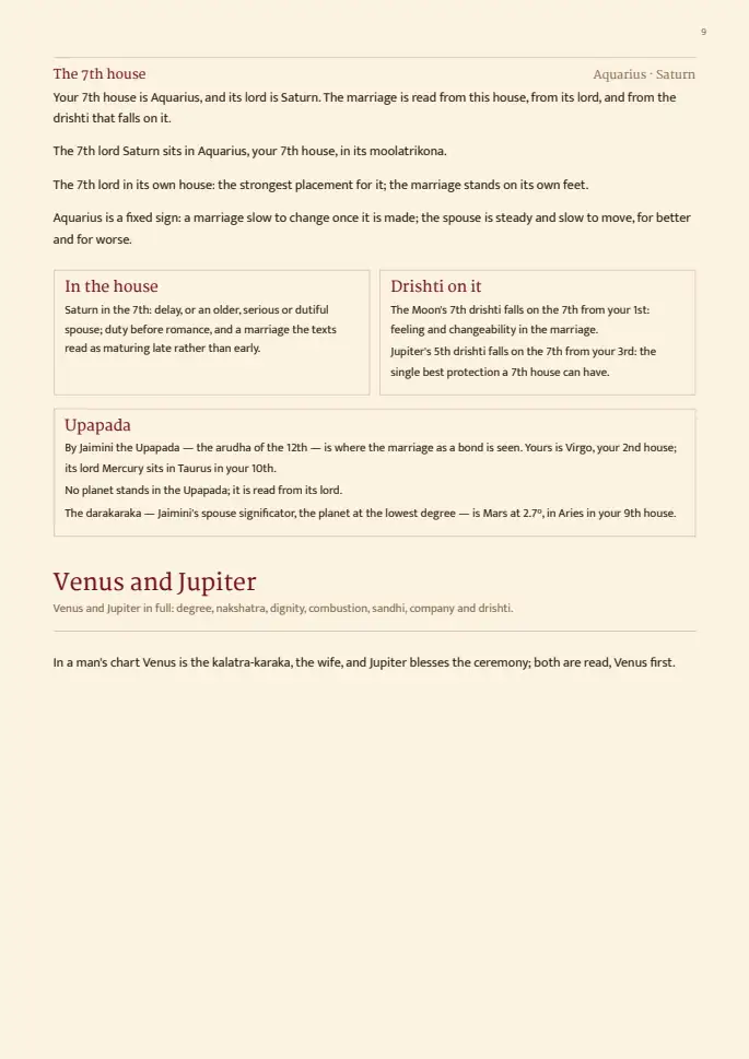 Page 9, blurred — it comes with the report