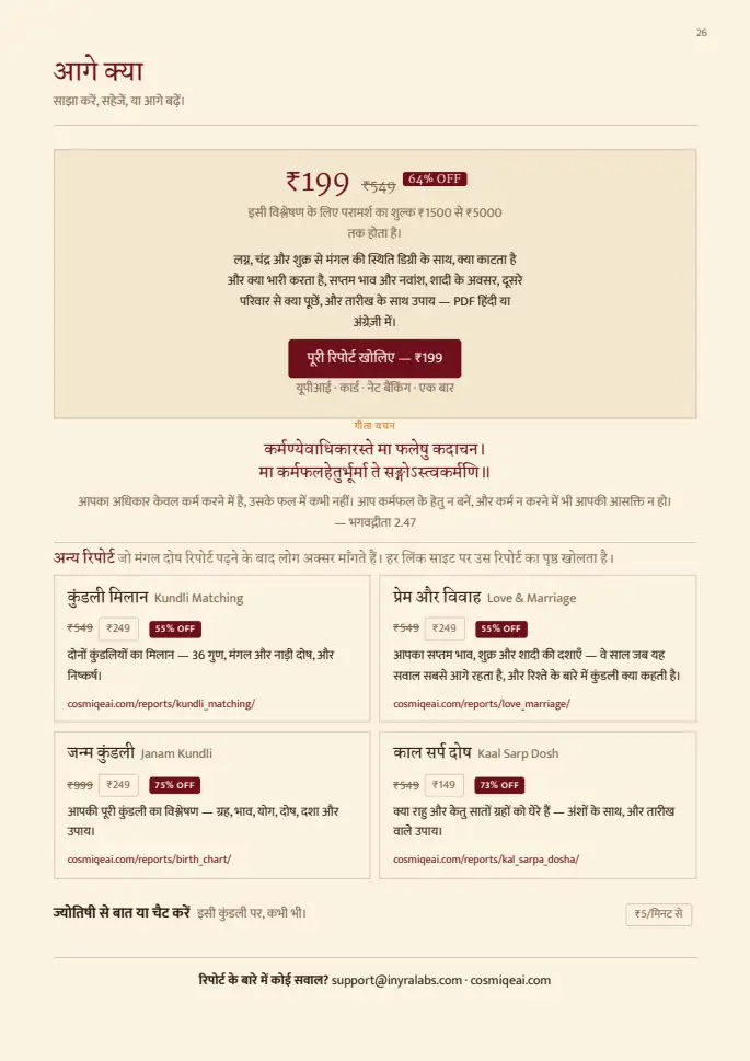 पन्ना 26, धुँधला — रिपोर्ट के साथ मिलता है