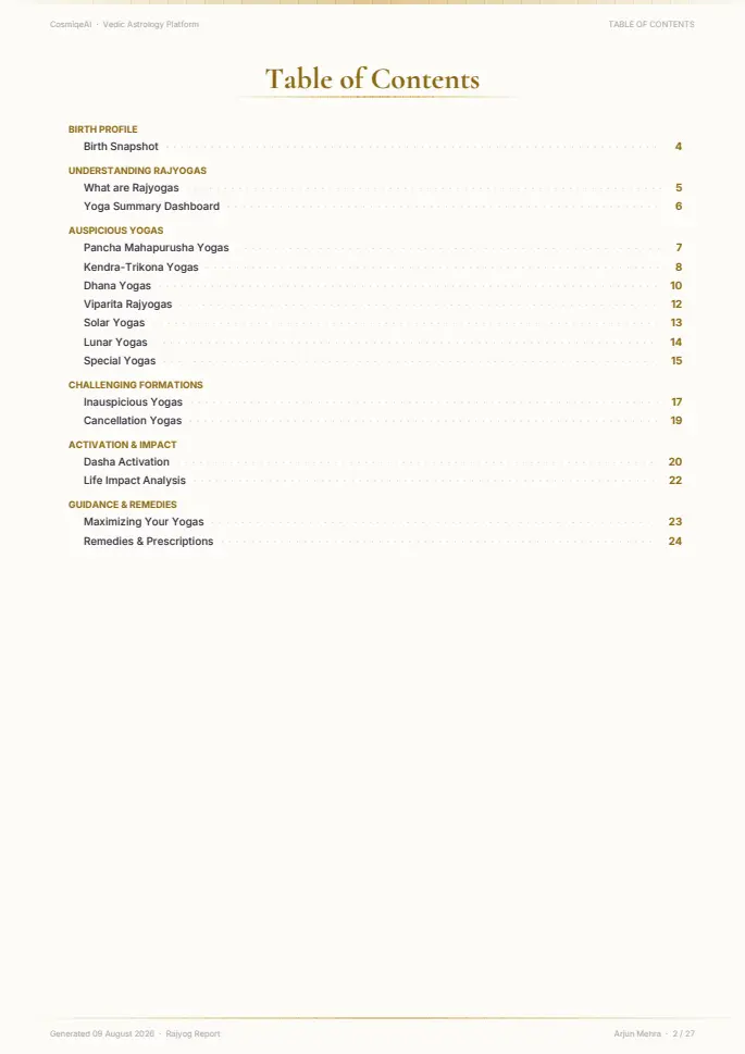 Page 2 of the sample report
