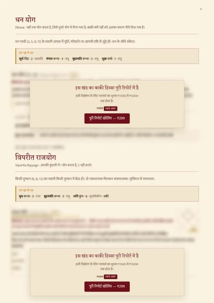 पन्ना 11, धुँधला — रिपोर्ट के साथ मिलता है