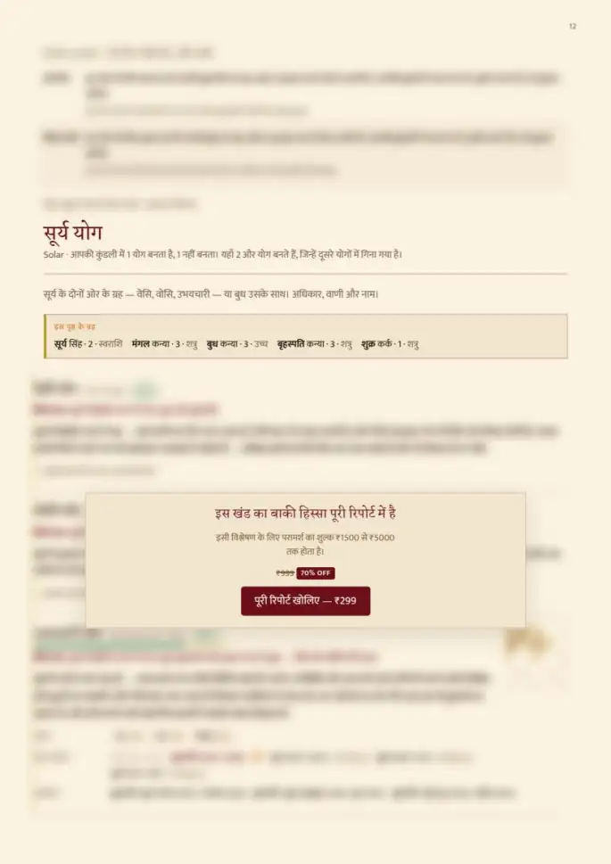 पन्ना 12, धुँधला — रिपोर्ट के साथ मिलता है