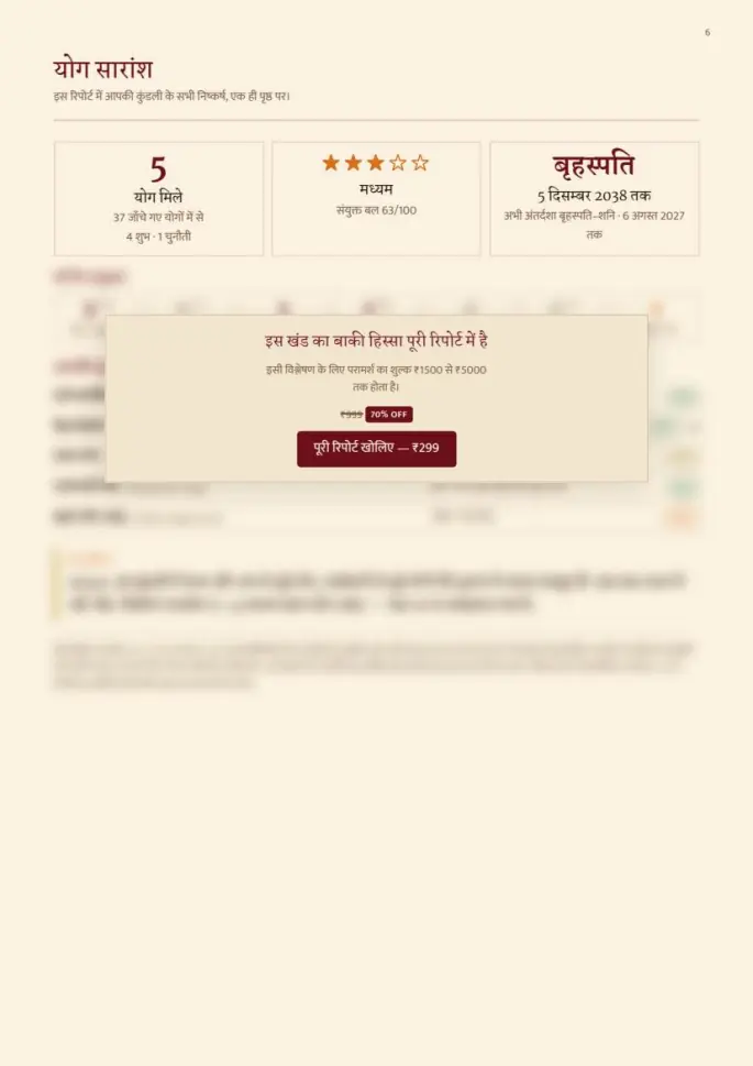 नमूना रिपोर्ट का पन्ना 6