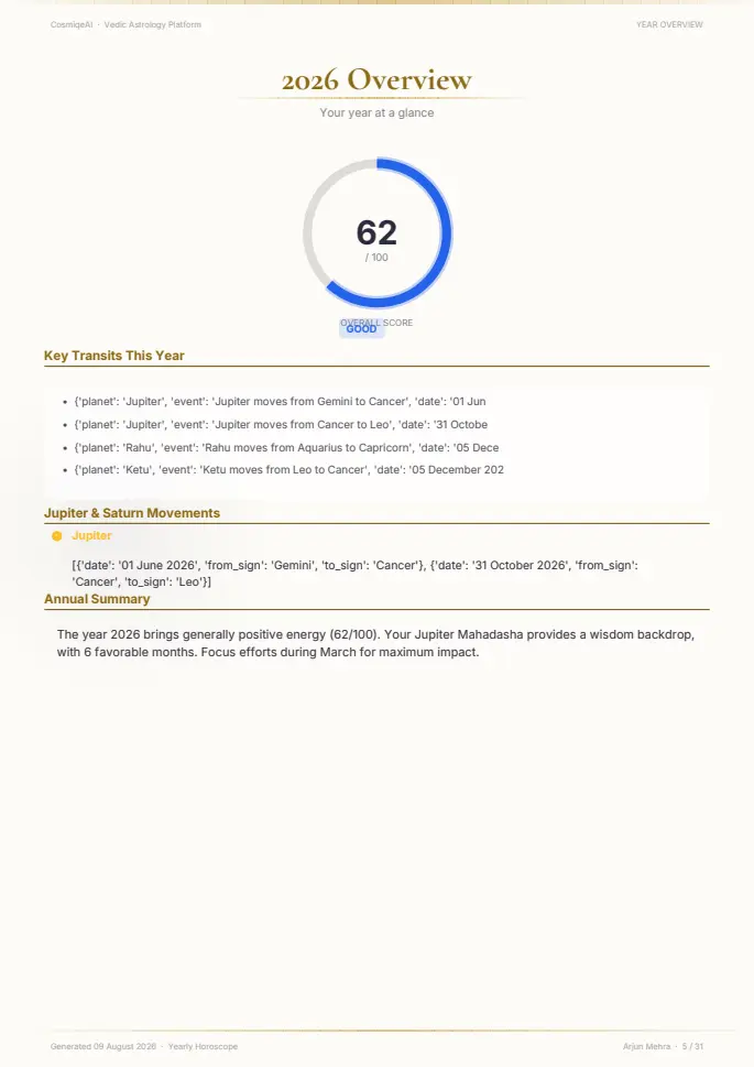 Page 5 of the sample report